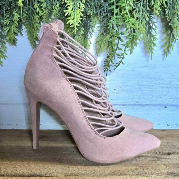 Size 9 Pink Charlotte Russe High Heels - Picture 1 of 7